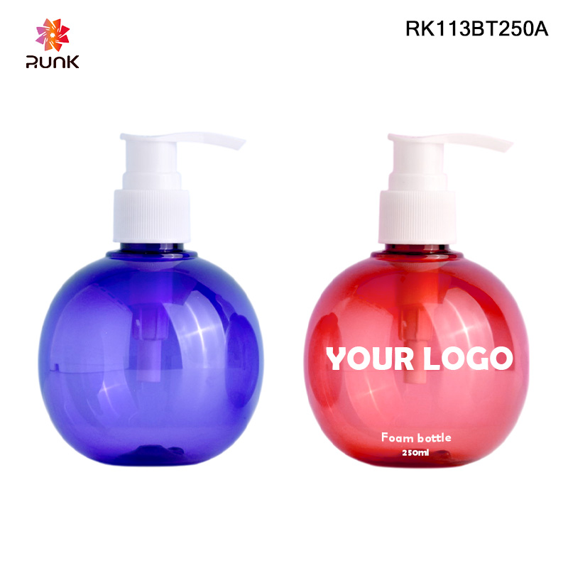 custom lotion bottles round
